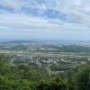 The entire Hualien city from atop a mountain