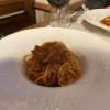 I had to try spaghetti while in Italy, though I've learned that pizza is more fillling
