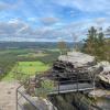 There are often railings and bridges to help you explore the top of the mountains safely