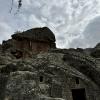 Still-intact ancient stone carvings in the mountains