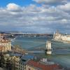 The view on top of Castle Hill allows you to see a panoramic view of the Hungarian Parliament Building and the Chain Bridge stretching across the River Danube
