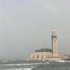The Hassan II Mosque in Casablanca, Morocco, is extravagantly decorated; overlooking the Atlantic Ocean, this awe-inspiring mosque is the largest in Africa