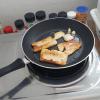 Frying cheese (queso frito), a typical Dominican side dish