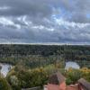 The view of Gaujas National Park and River from the top of Turaida Castle, which provided a strategic vantage point to locate any potential invaders! 