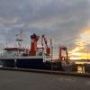FS Alkor in its dock at sunrise!