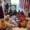 My family is Hindu, and Hindu weddings in India have pujas, or religious ceremonies where a priest gives his blessings to the bride and groom