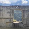 A view from Machu Picchu looking out a very, very old window