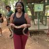 Here I am in Ghana holding another snake