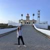 With the lighthouse at Ponta da Piedade!