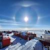 An overview of Drill Camp, where new sensors are set to be installed (Kurt Studt, IceCube/NSF)