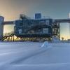 An exterior view of the IceCube Lab, or ICL (Martin Wolf, IceCube/NSF)