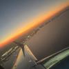 Sunset plane ride