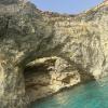 The Blue Lagoon is one of Malta's main attractions due to its white sand with striking turquoise water