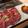 Raw meat ready to be cooked on a grill, although the meat on the right can be eaten raw!