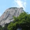 Can you see the rock climbers? When I first saw them, I thought they were hikers and that I had to go up there too