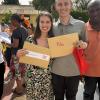 We found out our site placements all at once on a large map of Senegal on the ground at the training center where we were led blindfolded for the big reveal. 