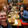 We met for just one day in Philadelphia for a brief overview training about Peace Corps called 'staging.' We got dinner and went roller skating before flying out early the next day.