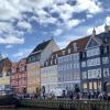 Colorful houses lining the canal in Copenhagen 