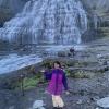 Dynjandi Waterfall in Arnarfjörður, Iceland is the largest waterfall in the Westfjords of Iceland, with a drop of around 328 feet