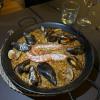 A seafood paella (Spanish rice dish) that I shared with my friend