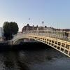 The Ha'Penny Bridge in Dublin was given its name because there used to be a "ha-penny" (half penny) toll to walk across it!
