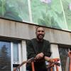 The artist who painted the mural, Andrej Žikić Artez