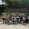 All of the students with me on the trip to South Korea; it was very interesting to experience the DMZ with them because we were all shocked and sad to learn more about what happened here