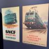 An old poster of an SNCF train in the Cité des Trains (Mulhouse, France)