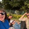We went to the park today since it was less polluted outside. It was so beautiful!
