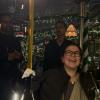 It was my roommate's birthday! We went to a fun dinner and had a big celebration. 