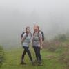 My mom and I trained in the misty foothills of Kilimanjaro