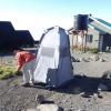 Our luxury bathroom on Kilimanjaro!
