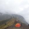 At the camp, on one side is a beautiful view of the valley. On the other side, there is a big lake 