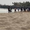 People love to go to the beach to workout and play games like soccer and volleyball!