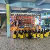 Teachers decorated a beautiful stage for our students to perform on for Children's Day