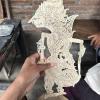 I had the opportunity to visit a Wayang Kulit making shop