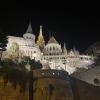 We will finish the night at Fisherman's Bastion, the fortress of Budapest, which is next to the Matthias Church and lights up once the sun sets!