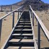 The walk up to the scenic view on Isla Bartolome!