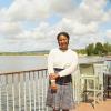 Having lunch at beautiful lakefront restaurant, just one hour outside of Cádiz