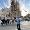 Here I am in front of the Sagrada Familia Church in Barcelona, one of the most famous places in Spain.