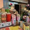 One of the vendors at the market in Marrakesh, Morocco