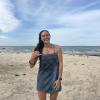 Swimming at the beach in Āwhitu; he tides are very extreme here, and the water was shallow