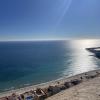 A view from of above of the beach in the center of Alicante