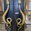 The door handles of the museum--they were in the shapes of snakes!