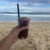 Acai is a popular snack you can buy on the beach in Brazil, I like mine with fruit and granola