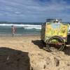 Corn is a popular snack in Brazil, they roast the kernels right there on the beach in that big metal heated pot, then they cover it with spices and sauces of your choice
