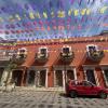 Another view of the street that revealed vibrant decorations set against Oaxaca’s historic architecture, blending festive spirit with the city’s rich cultural heritage