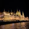 Hungarian Parliament building by night