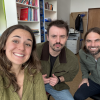Pictured with Tomas and Max in the office (two colleagues)