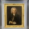 The only existing portrait of Johann Sebastian Bach, a very famous German composer and musician from the Baroque period